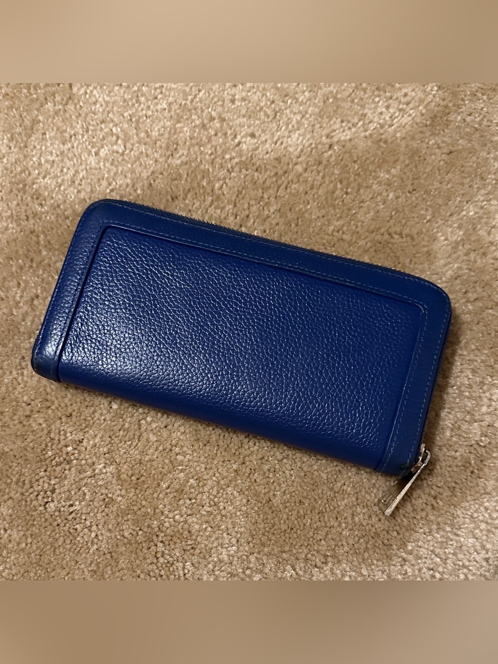 Oliver Bonas Blue Leather Wallet/Card Holder